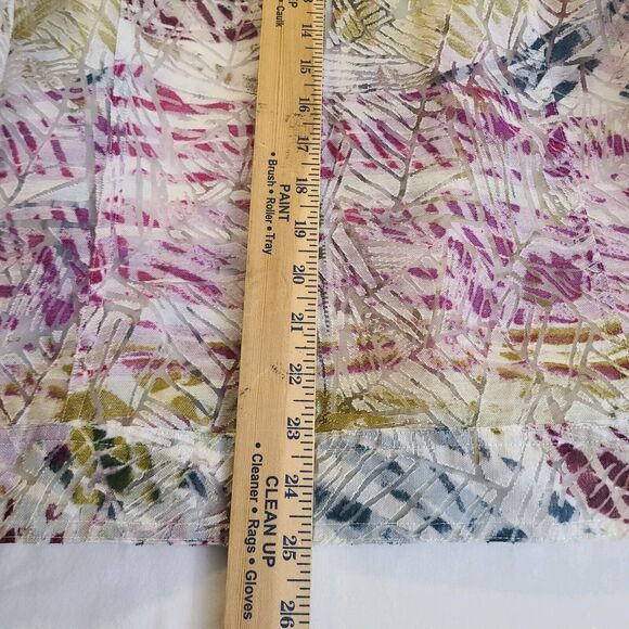 Coldwater Creek Semi Sheer Zip Shirt Jacket Abstract Color Artsy Beachy Size 18 - Picture 8 of 10